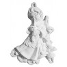 Stampo in gomma per gessetti bambina che suona P229 cm. 7.5