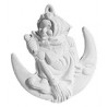 Stampo in gomma per gesso Befana sulla luna P228 cm.7