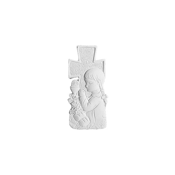 Stampo in gomma per il gesso Bambina che prega P235 cm. 7.5