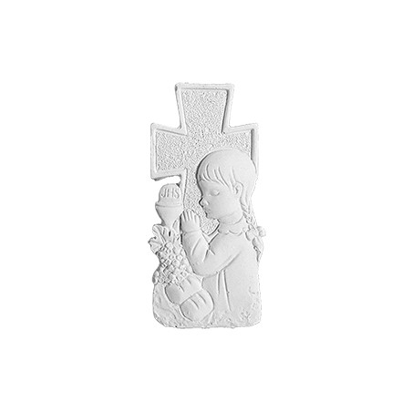Stampo in gomma per il gesso Bambina che prega P235 cm. 7.5
