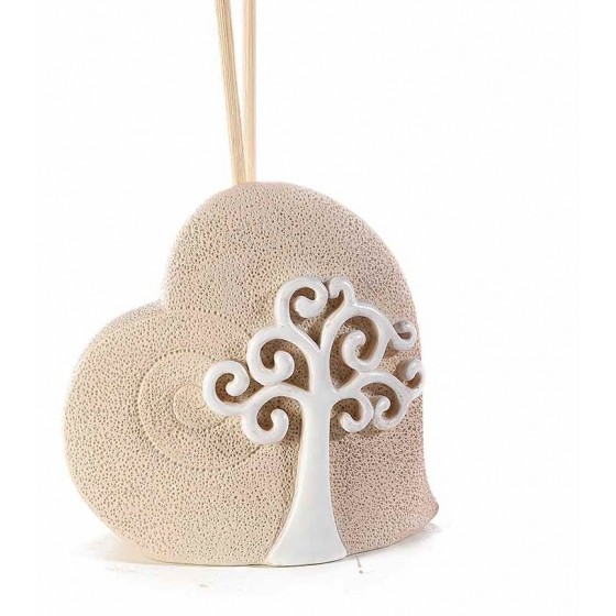 Cuore in resina con albero della vita, vasetto vetro e stick 55.31.50-2