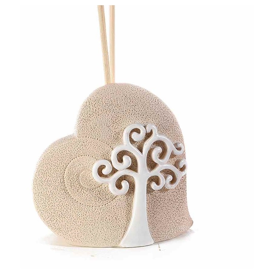 Cuore in resina con albero della vita, vasetto vetro e stick 55.31.50-2