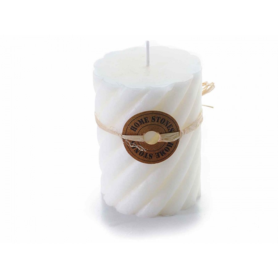 Candela cilindrica profumata alla vaniglia colore bianco 14.11.16