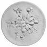 Stampo in gomma piatto fiori Pr 147 cm.28.5