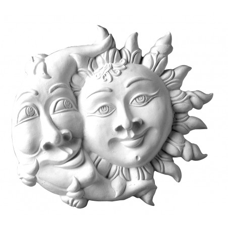 Stampo in gomma sole e luna Pr 163 cm.26