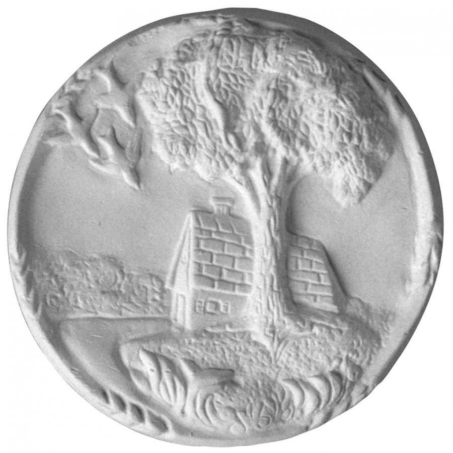 Stampo in gomma casetta Pr 6 cm.11