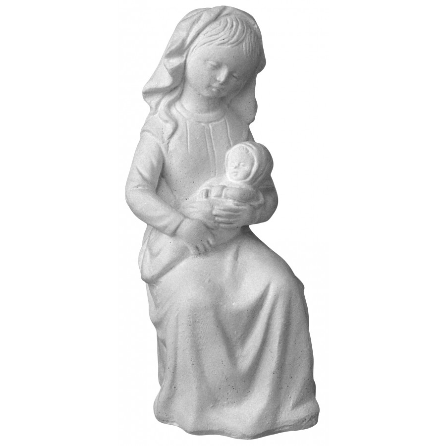 Stampo in gomma madonna con bambino T 32 cm.15