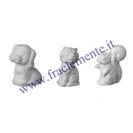 Stampo in gomma animaletti T 81 cm.6 cad.