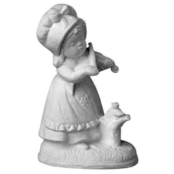 Stampo in gomma bambina con uccellino T 111 cm.14