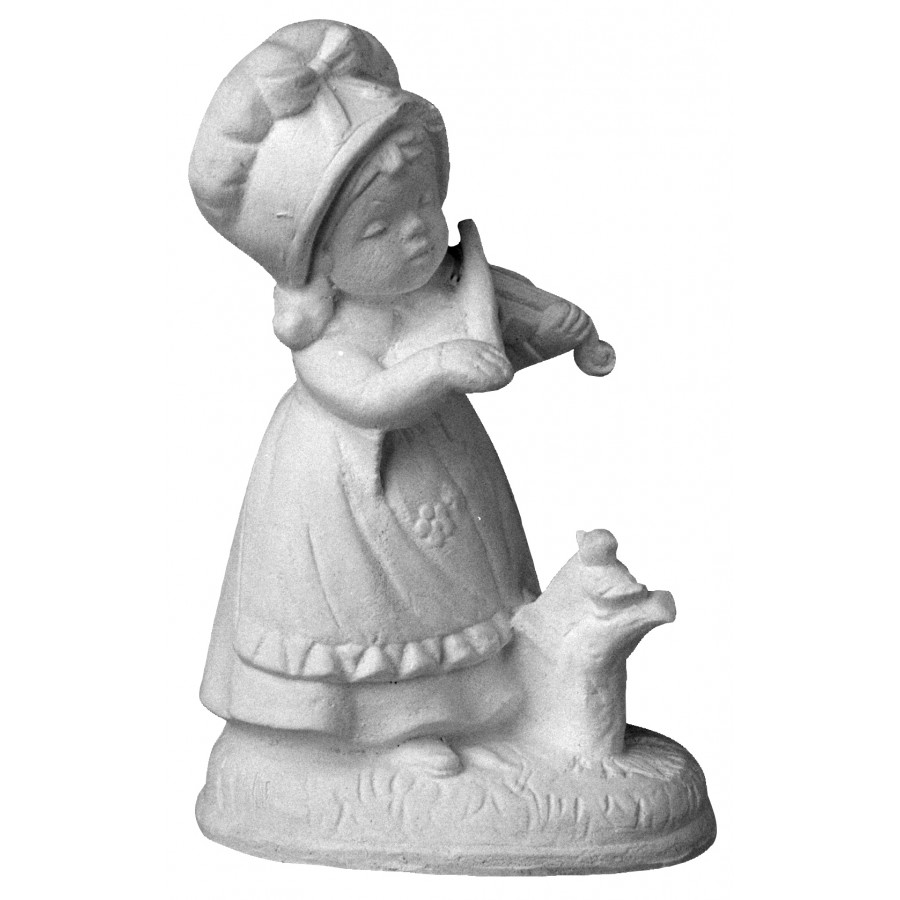 Stampo in gomma bambina con uccellino T 111 cm.14