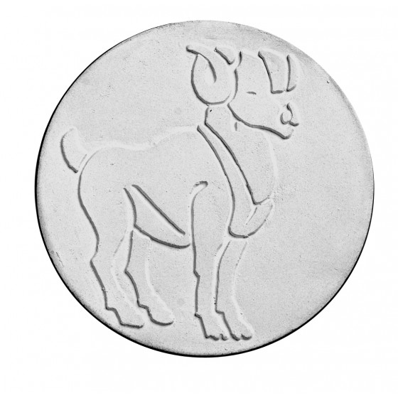 Stampo in gomma segno zodiacale ariete Pr 177 cm.11.5