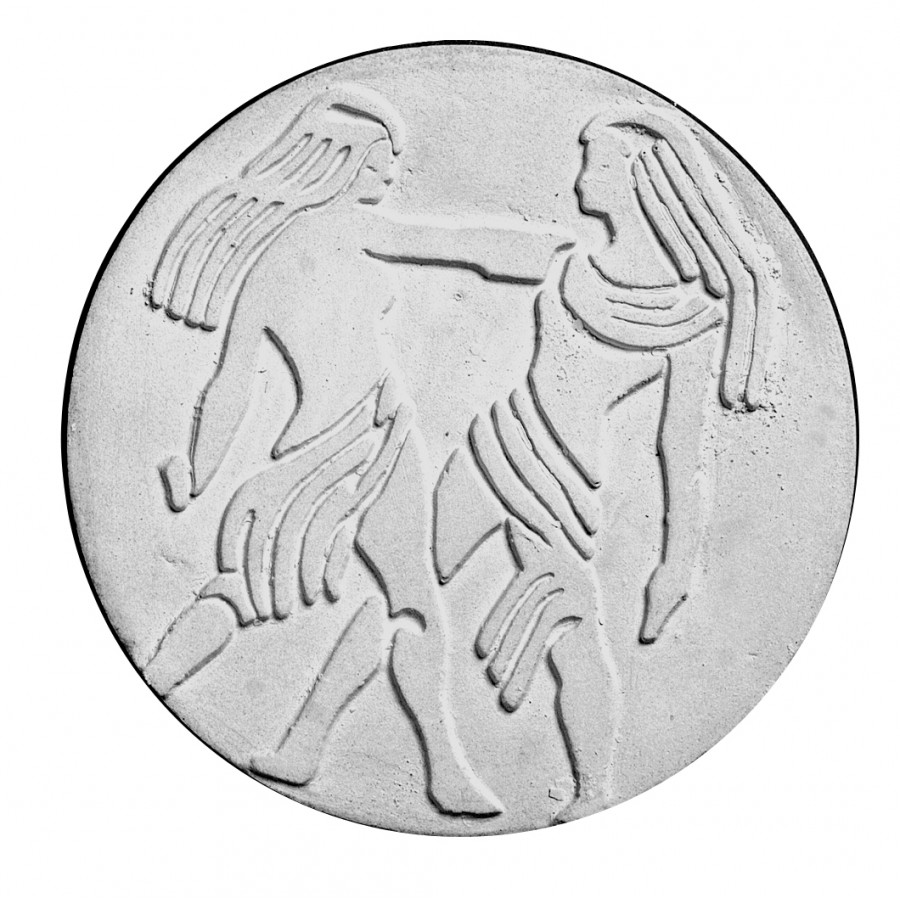 Stampo in gomma segno zodiacale gemelli Pr 179 cm.11.5