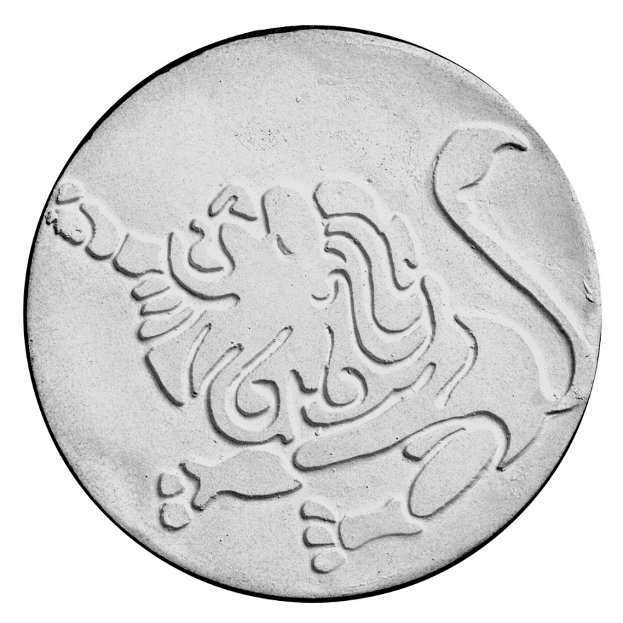 Stampo in gomma segno zodiacale leone Pr 181 cm.11.5