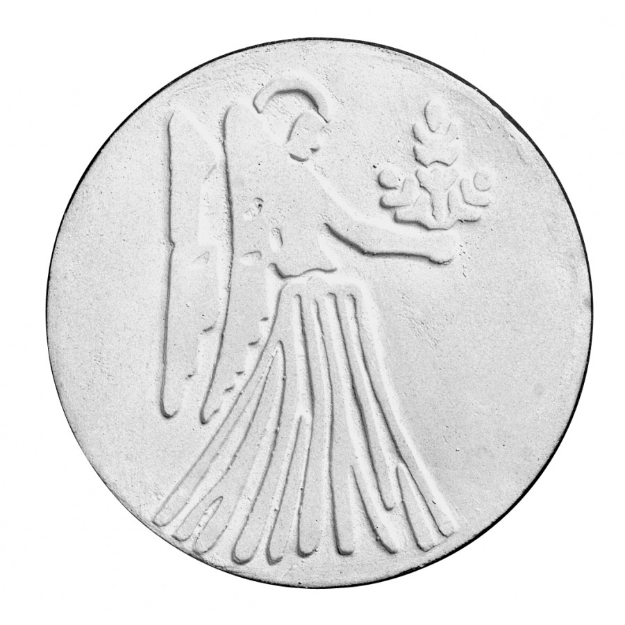 Stampo in gomma segno zodiacale vergine Pr 182 cm.11.5