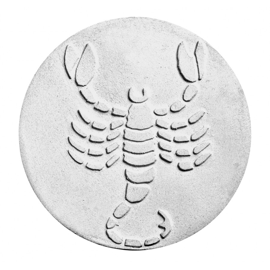 Stampo in gomma segno zodiacale scorpione Pr 184 cm.11.5