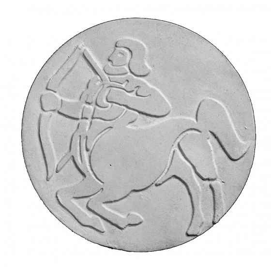 Stampo in gomma segno zodiacale sagittario Pr 185 cm.11.5