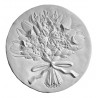 Stampo in gomma quadro con fiori Pr 209