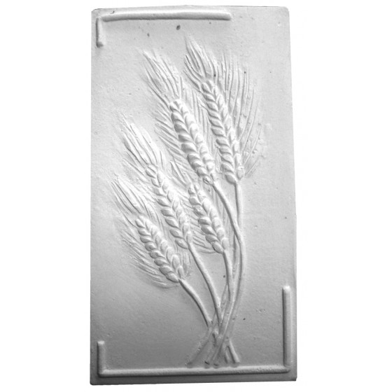 Stampo in gomma per il gesso quadretto con spighe Pr 235