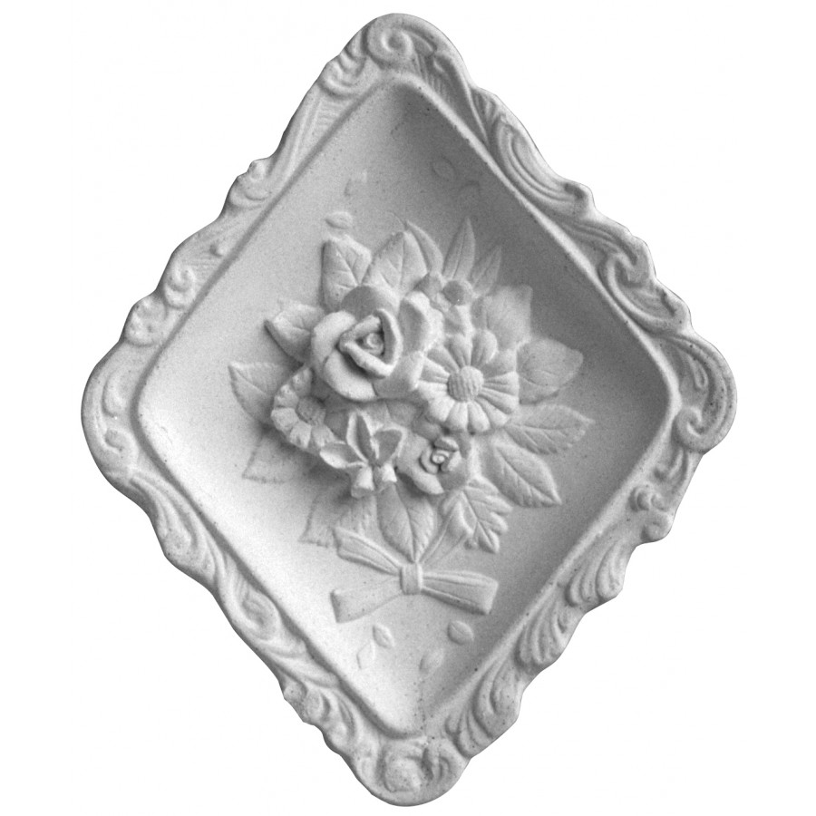 Stampo in gomma piatto di fiori Pr 72 cm.16